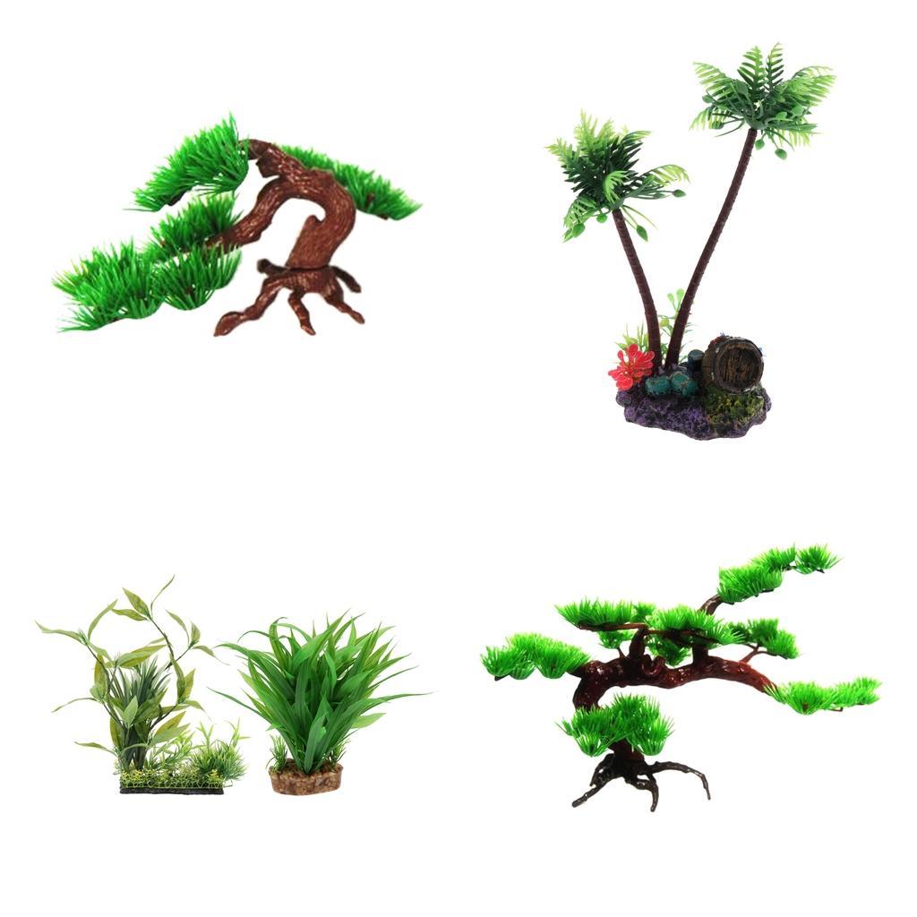 Artificial Pine Tree Plastic P - огляд і ціна Aquarium Planted Tree