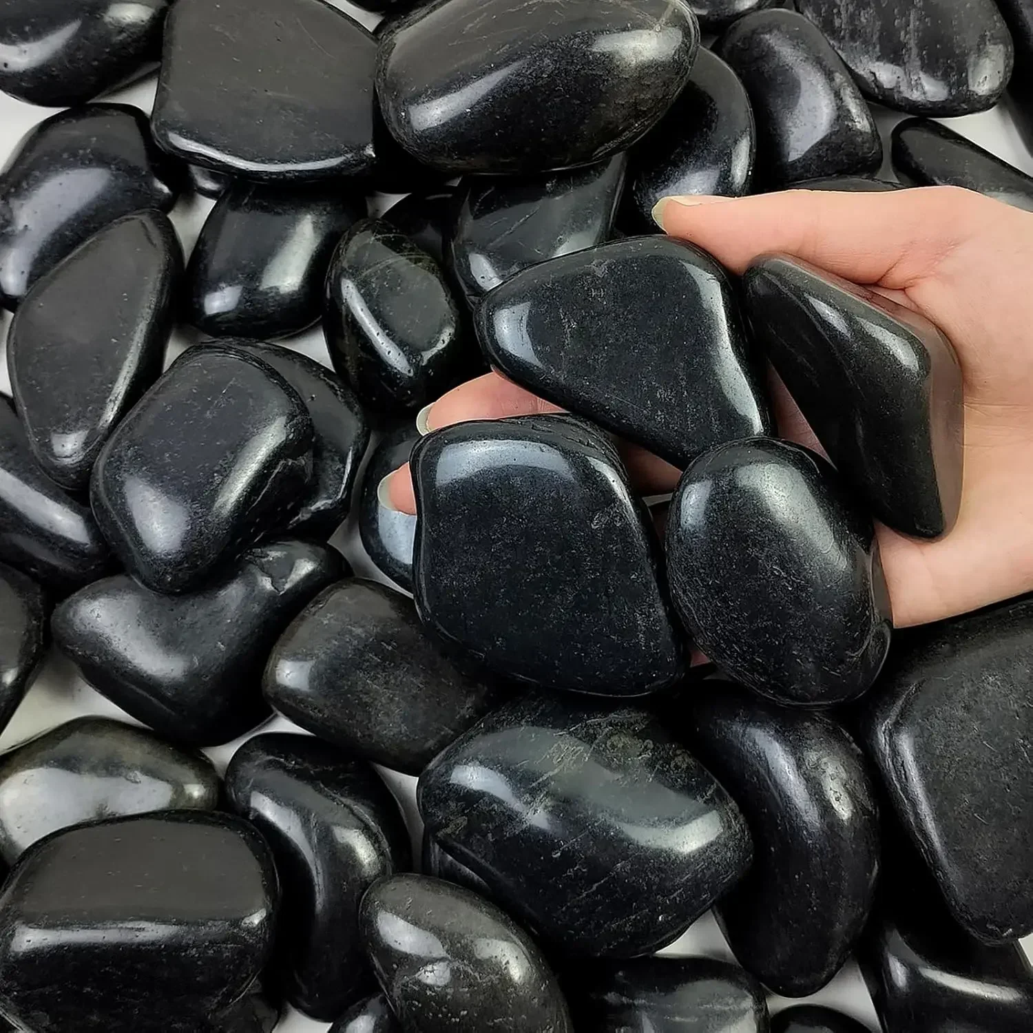 40 lbs Black River Rocks for L - огляд і ціна Aquarium Plants