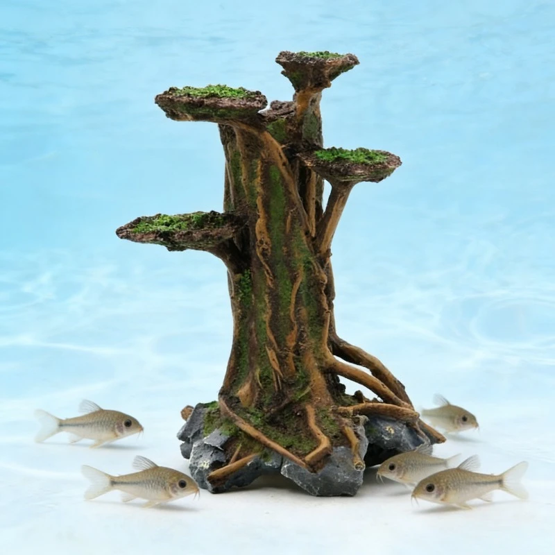 Artificial Moss Tree Driftwood - огляд і ціна Planted Aquarium Moss