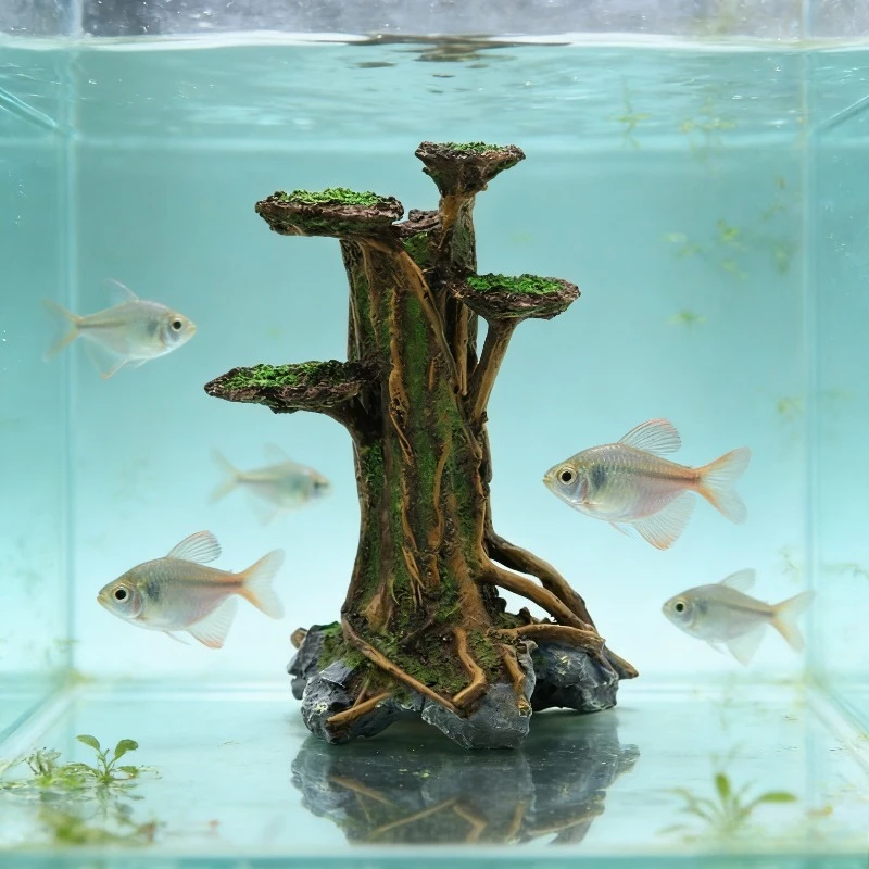 Artificial Moss Tree Driftwood - огляд і ціна Planted Aquarium Moss