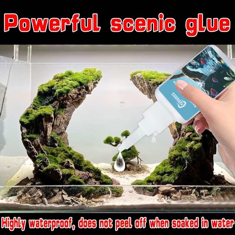 Aquarium Landscape Glue, Quick - огляд і ціна Planted Aquarium Moss
