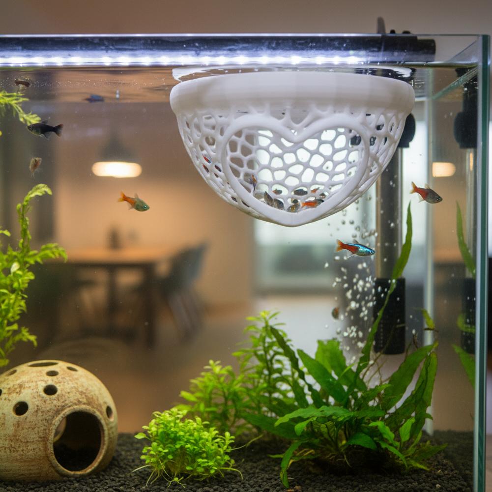 Heart-Shaped Aquarium Hideaway - огляд і ціна Planted Aquarium Without Fish