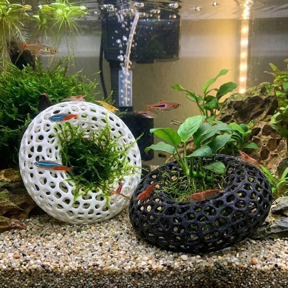 3D Printed Fish Shrimp Hiding  - огляд і ціна Planted Aquarium Moss