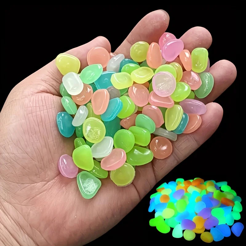 50-200pcs Glow in The Dark Peb - огляд і ціна Aquarium Plants