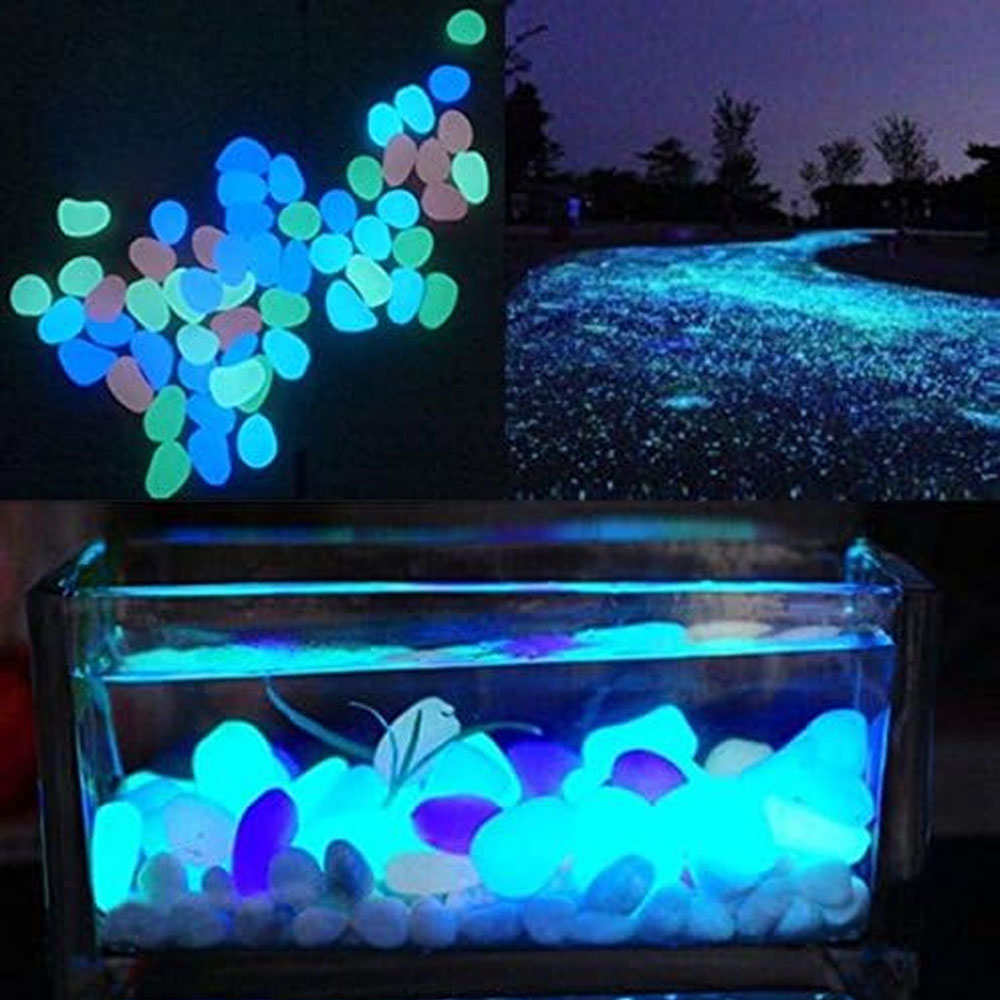 Fish Tank Rocks Glow Blue Pebb - огляд і ціна Aquarium Plants