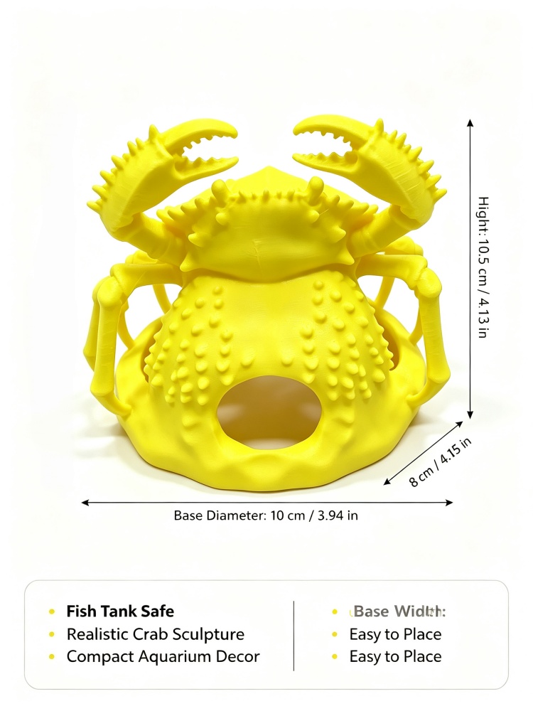 Fish tank crab sculpture hidin - огляд і ціна Planted Aquarium Without Fish