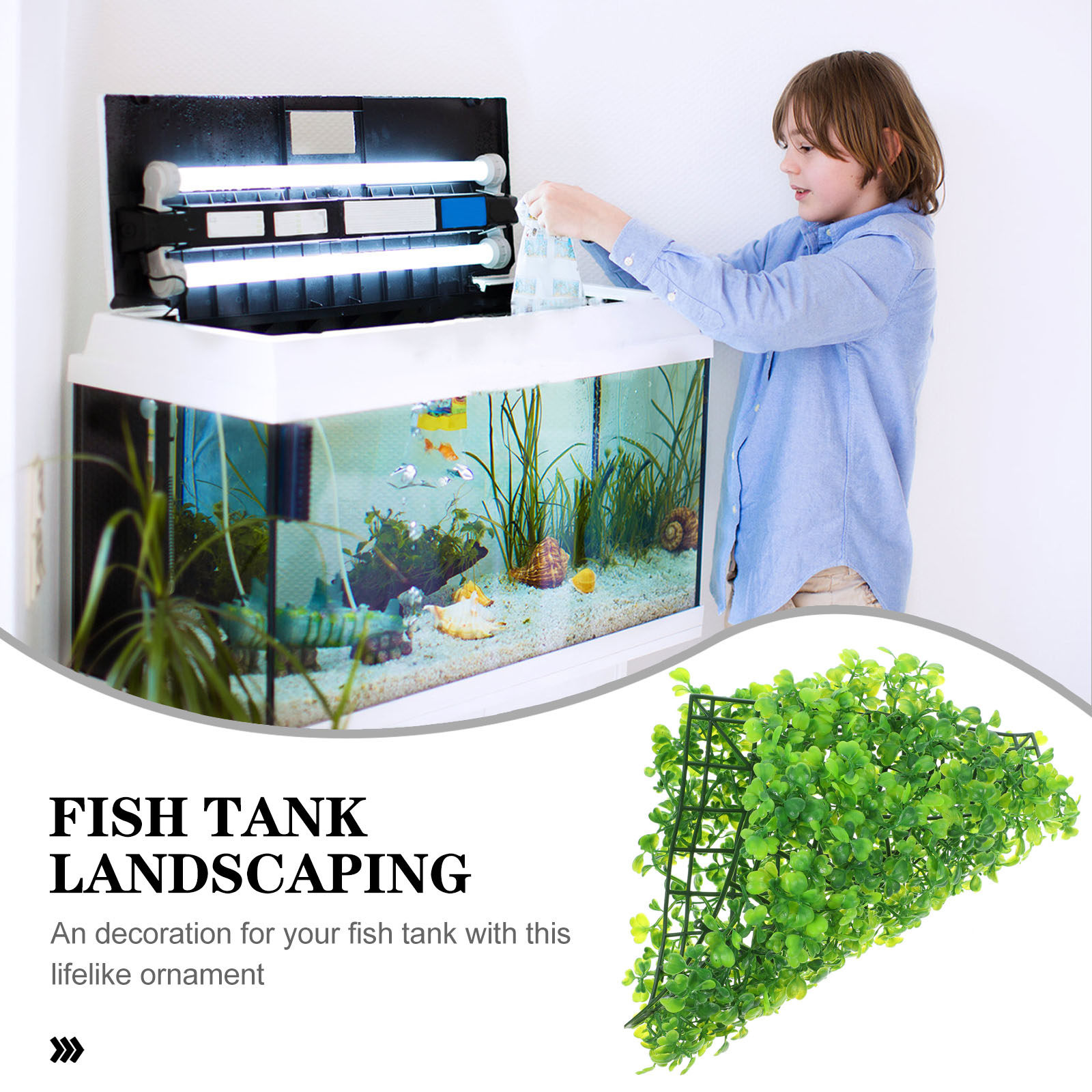 Fake Fish Tank Grass Realistic - огляд і ціна Planted Aquarium Freshwater