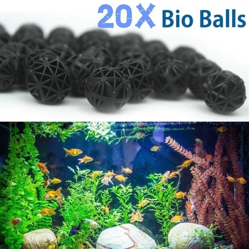 20Pcs 16mm Aquarium Bio Balls  - огляд і ціна Planted Aquarium Freshwater