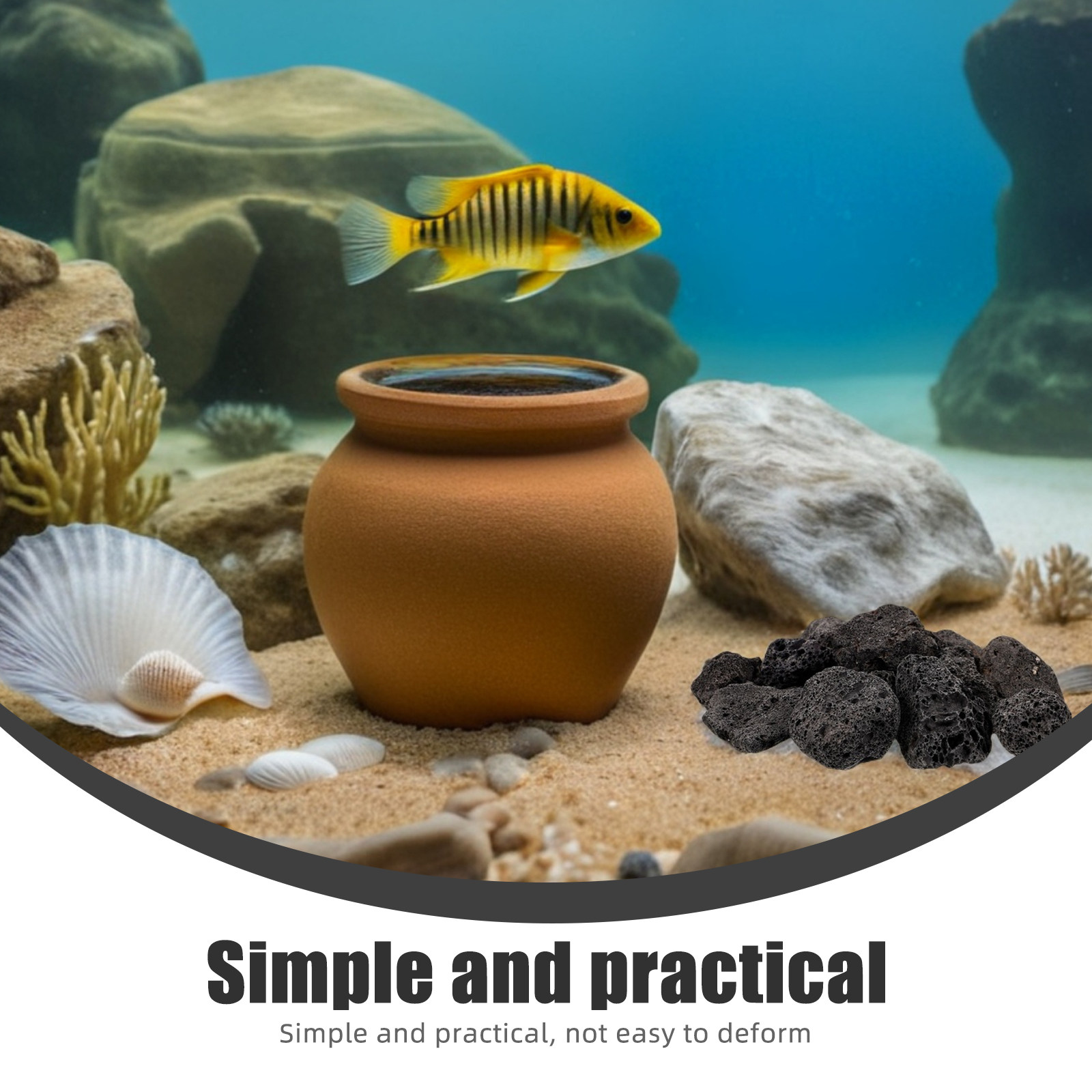 1Pack Natural Volcanic Stones  - огляд і ціна Aquarium Plants