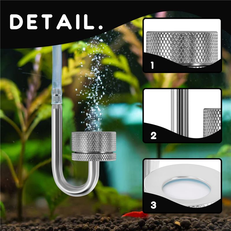 A53Q-Set CO2 Diffuser Atomizer - огляд і ціна Planted Aquarium Moss